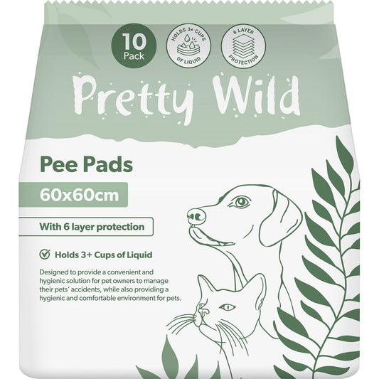 Pretty Wild Pee Pads 60cm x 60cm ForPets 10 pack