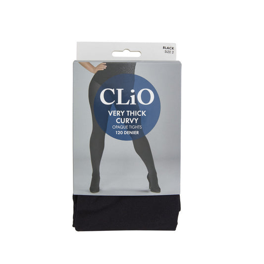 Clio Curvy Very Thick Tights 120d Black - 2 - 1 each
