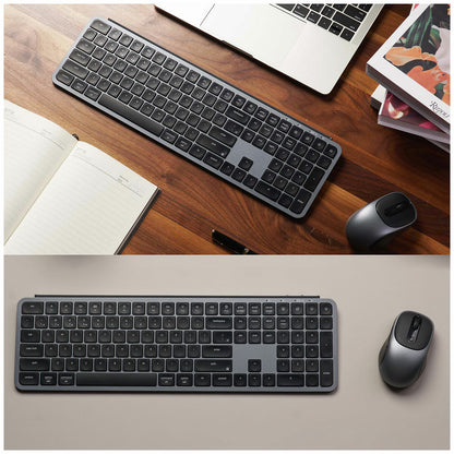 Keychron B6 Pro Keyboard & BM24 Mouse Wireless KBKCKCBD4 Grey Silent