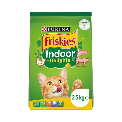 Friskies Dry Cat Food Adult Indoor Delight - 2.5kg