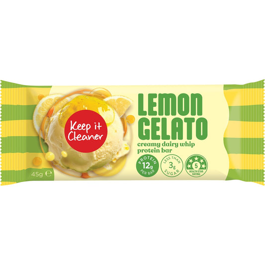 Keep It Cleaner Lemon Gelato Creamy Dairy Whip Protein Bar 45g