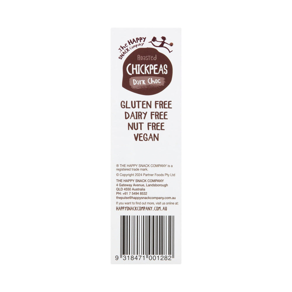 Happy Snack Company Roasted Chickpeas Dark Choc 5x20g - 100g
