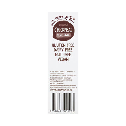 Happy Snack Company Roasted Chickpeas Dark Choc 5x20g - 100g