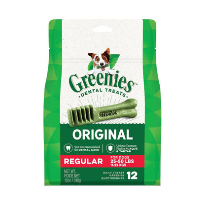 Greenies Original Dog Treat Regular 340g - 12 pack