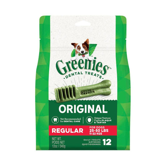 Greenies Original Dog Treat Regular 340g - 12 pack