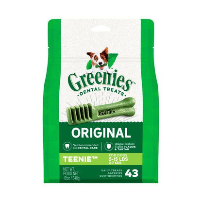 Greenies Original Dog Treat Teenie Dental - 43 Pack