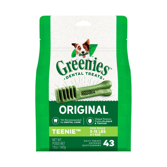 Greenies Original Dog Treat Teenie Dental - 43 Pack