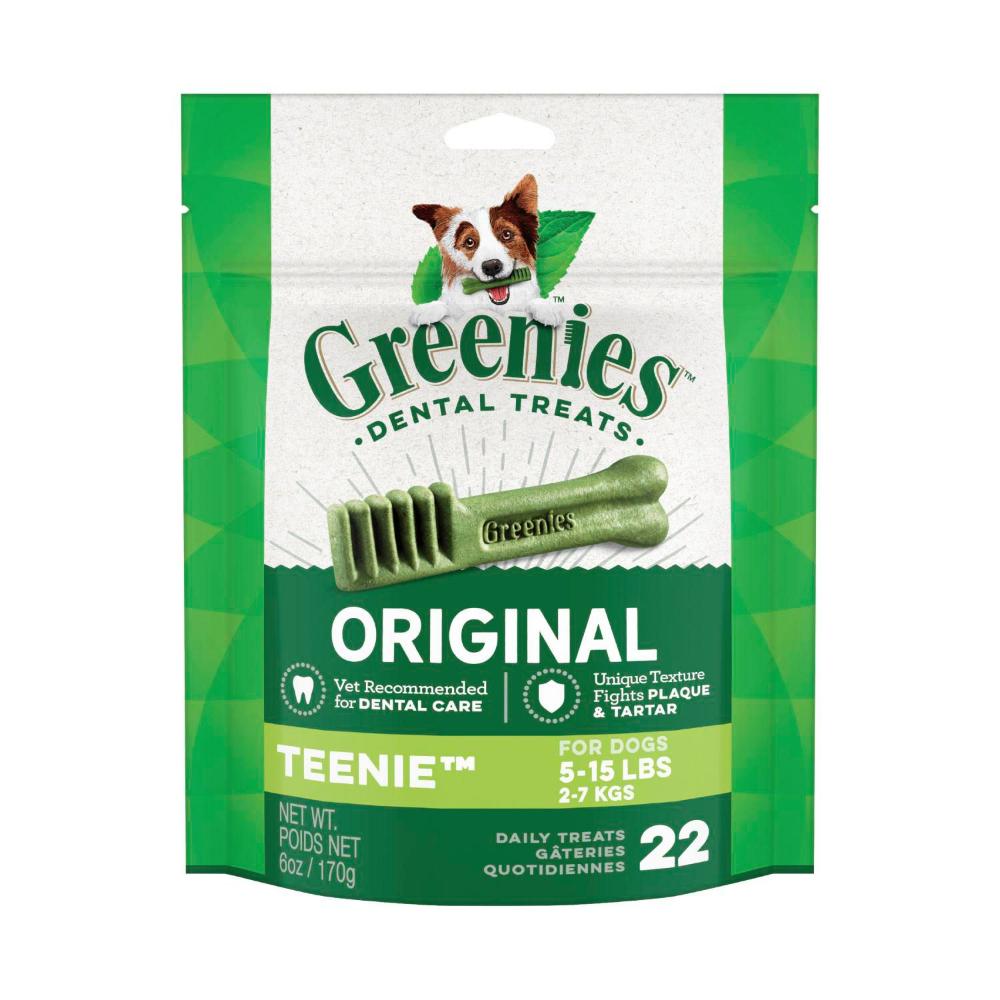 Greenies Canine Dental Dog Treats Original Teenie 170g - 22 pack