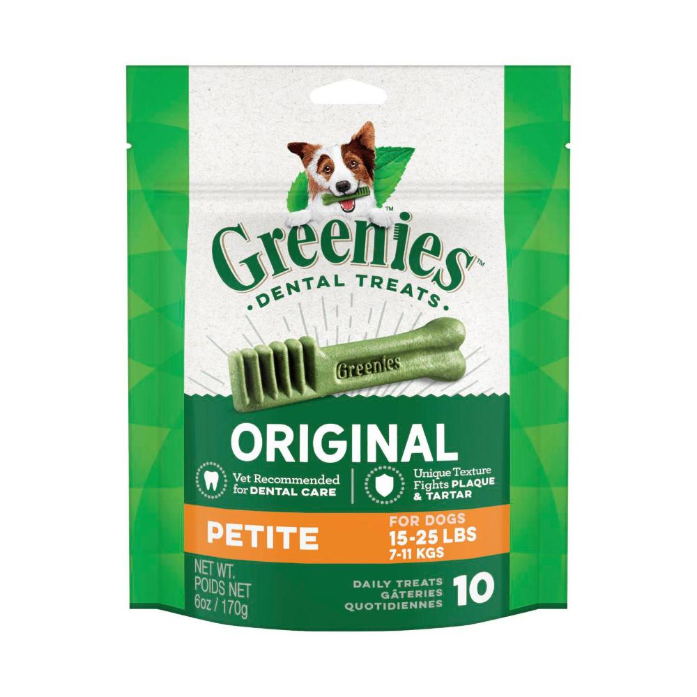 Greenies Canine Dental Dog Treats Original Petite 170g - 10 pack