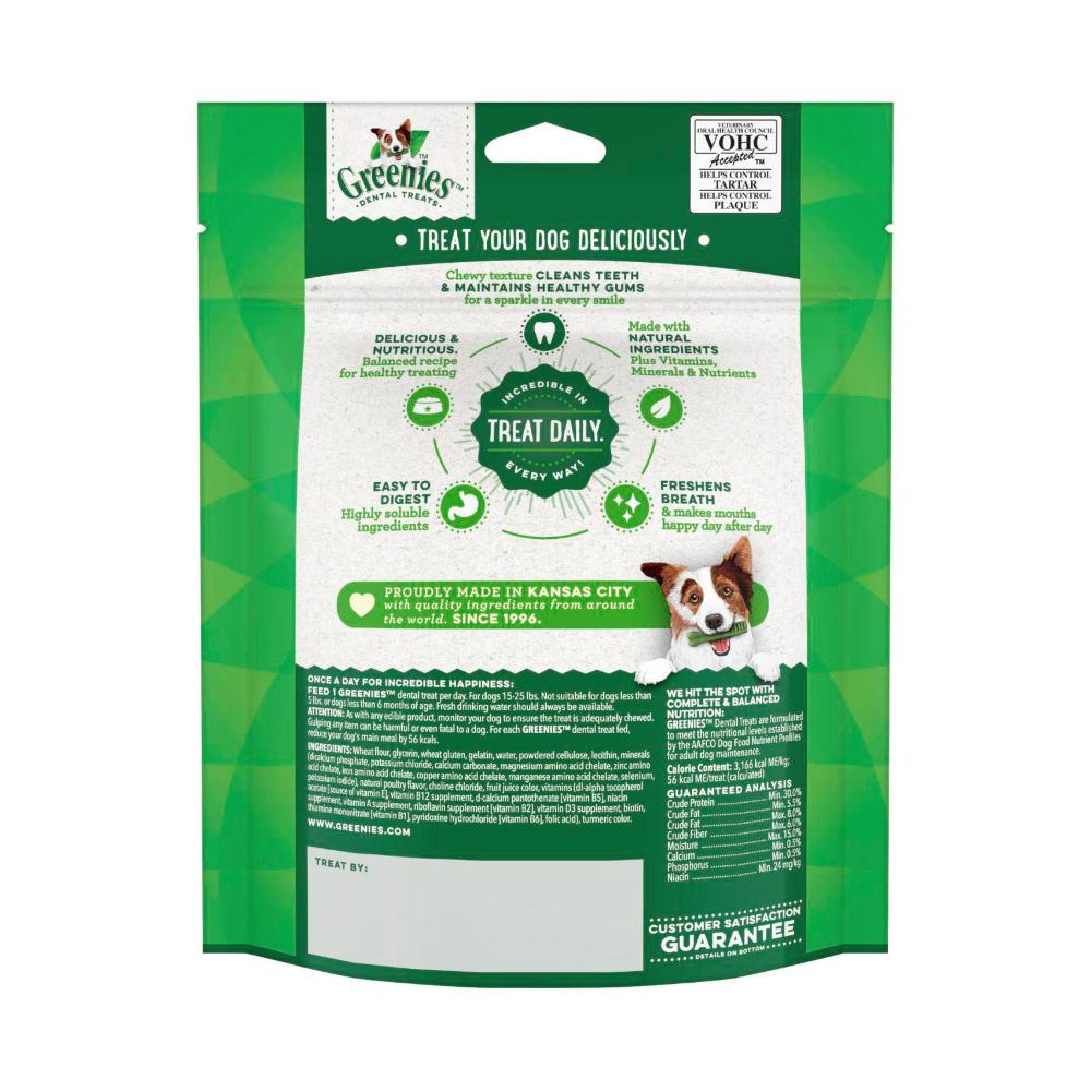 Greenies Canine Dental Dog Treats Original Petite 170g - 10 pack