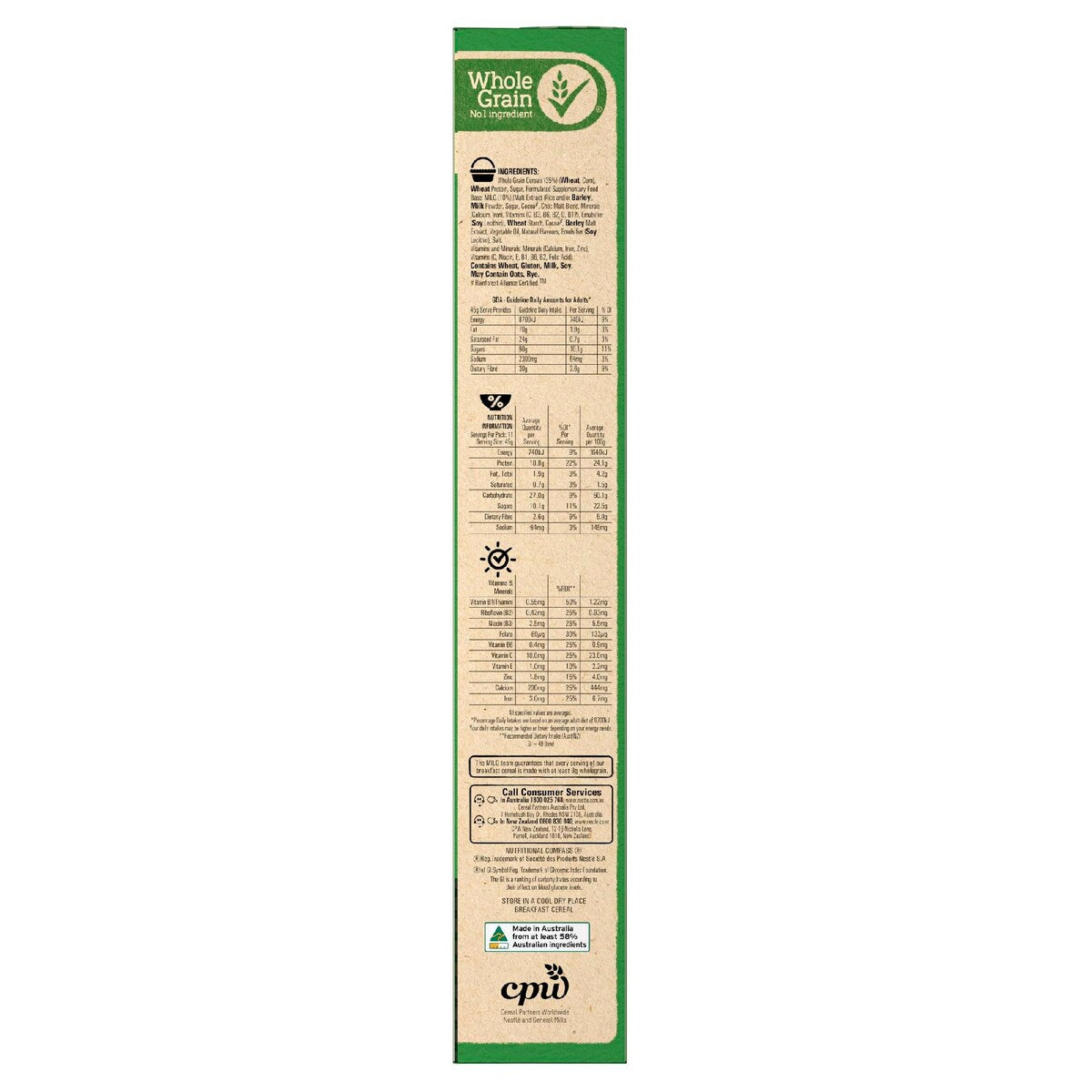 Nestle Milo Protein Cereal 535g