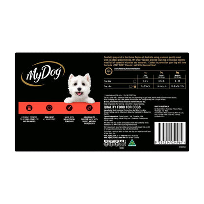 My Dog Adult Wet Dog Food assic Loaf With Gourmet Beef 24x100g Trays - 24 pack