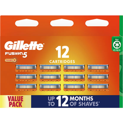Gillette Fusion 5 Power Blades Value 12 Pack