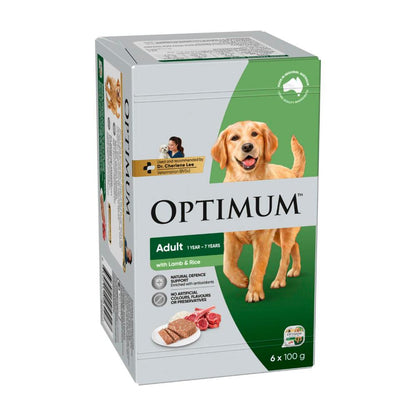 Optimum Dog Food Lamb And Rice - 6 pack