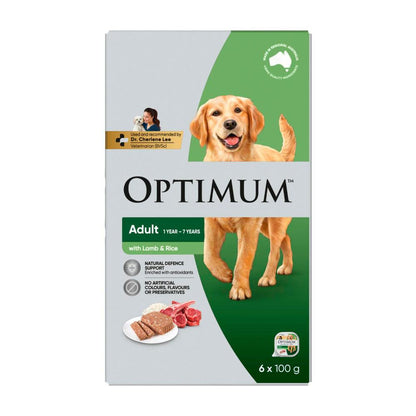 Optimum Dog Food Lamb And Rice - 6 pack