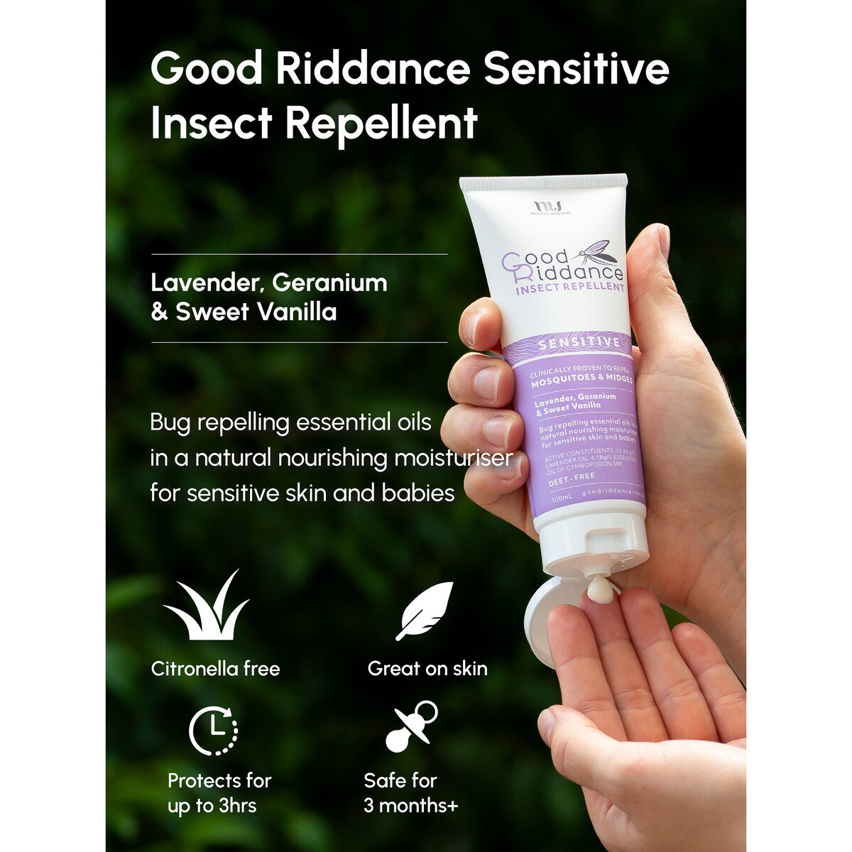 Good Riddance Insect Repellent Sensitive 100ml