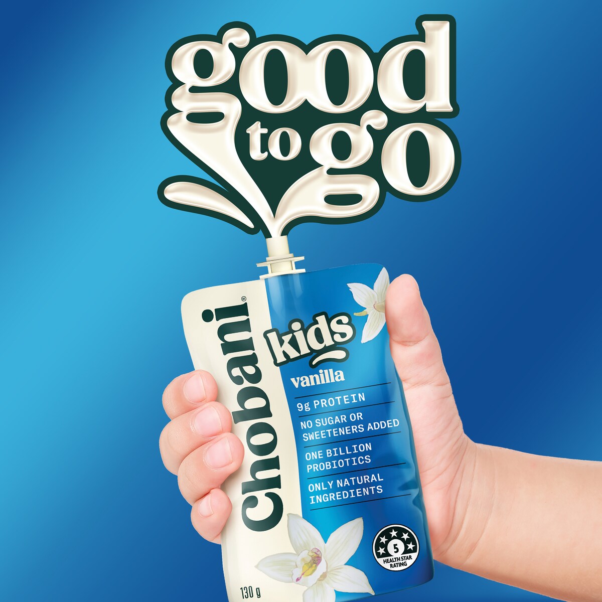 Chobani Kids Yogurt Pouch Vanilla 130g
