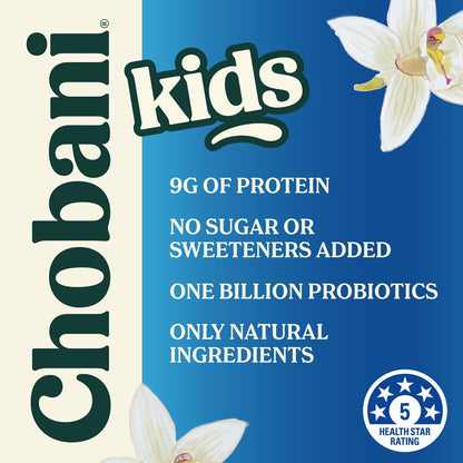 Chobani Kids Yogurt Pouch Vanilla 130g