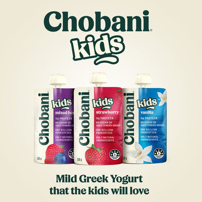 Chobani Kids Yogurt Pouch Vanilla 130g