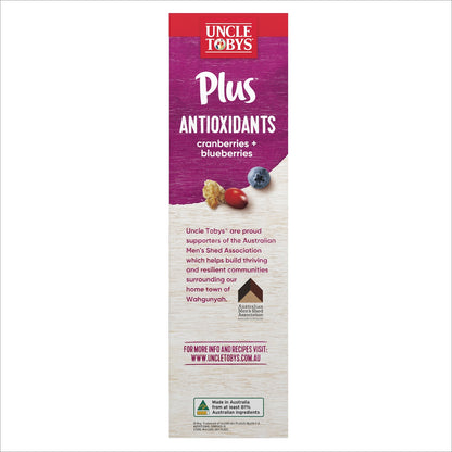 Uncle Tobys Plus Cereal Cranberries & Blueberries 1.15kg