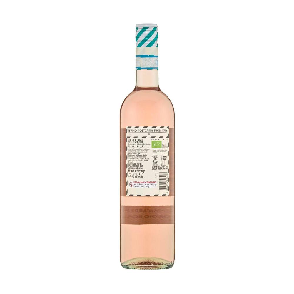 Postcards from Italy Organic Pinot Grigio Rose 750ml - 1 Each