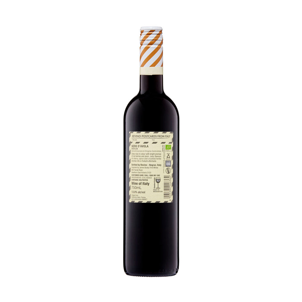 Postcards from Italy Organic Nero D'avola 750ml - 1 Each
