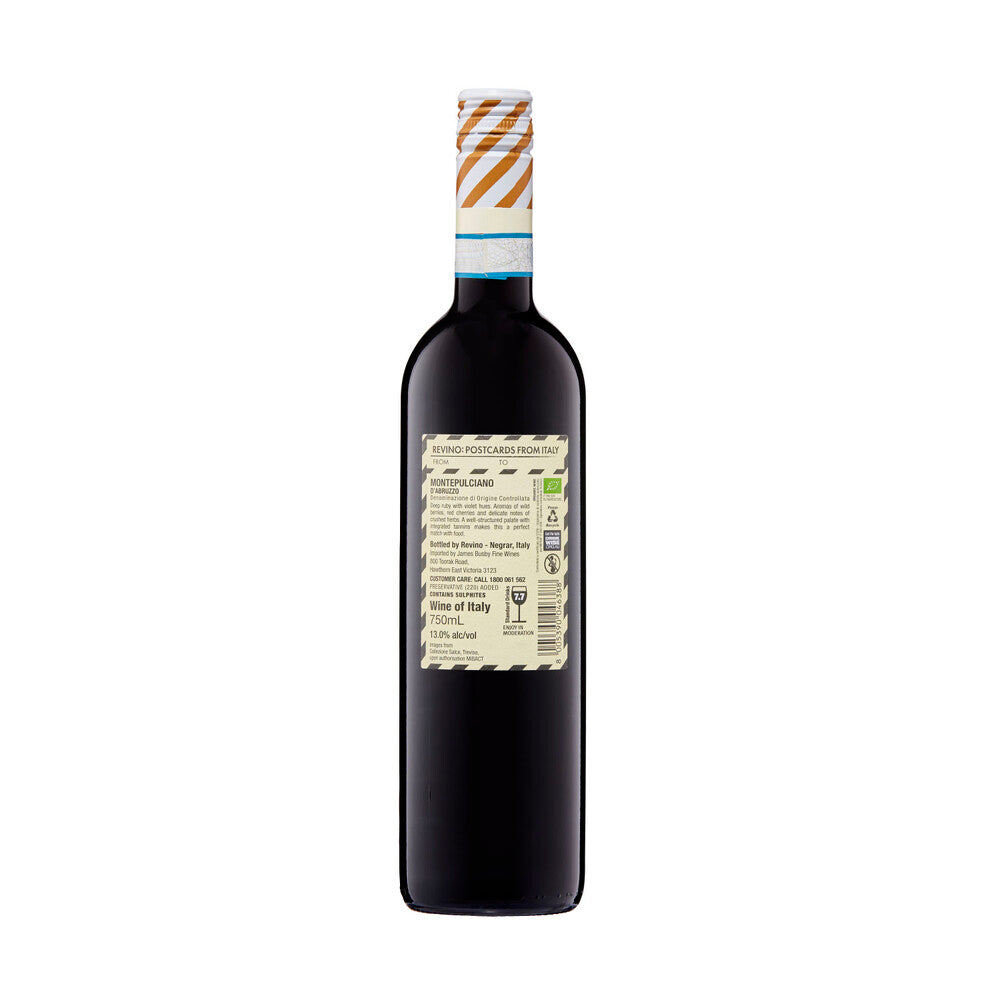 Postcards from Italy Organic Montepulciano 750ml - 1 Each