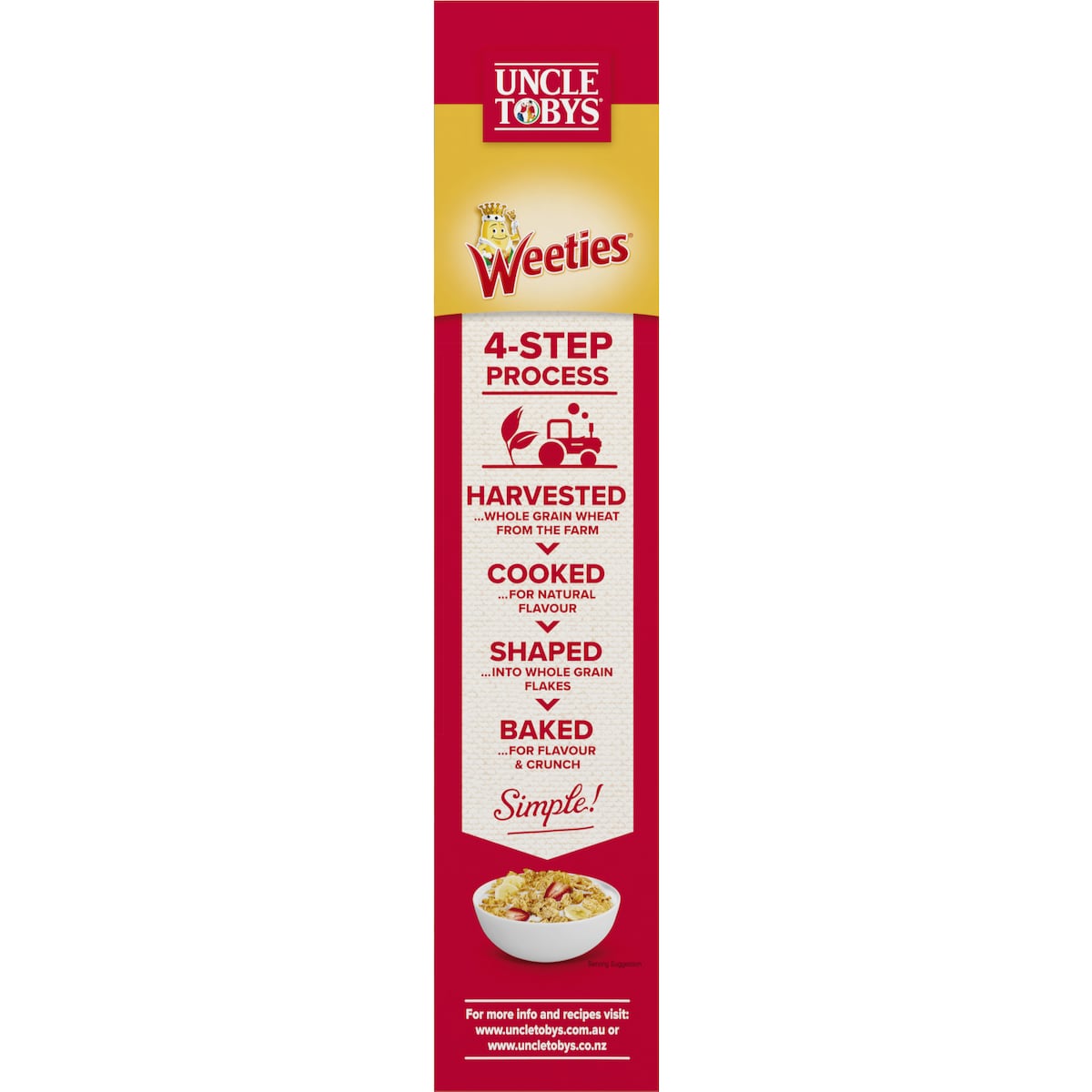 Uncle Tobys Weeties Cereal 510g