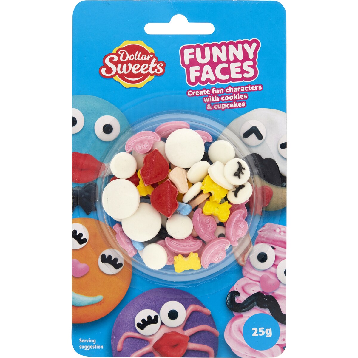 Dollar Sweets Funny Faces 25g