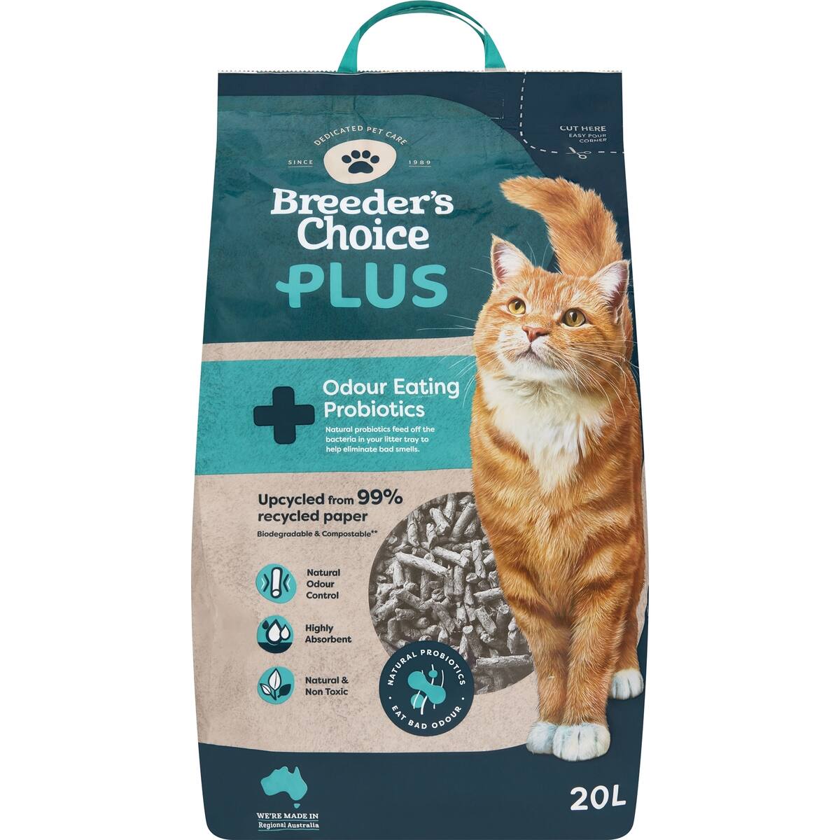 Breeders Choice Plus Cat Litter 20l