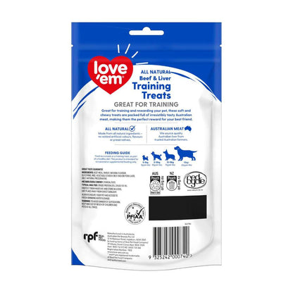 Love'em Dog Training Treats Beef & Liver - 200g