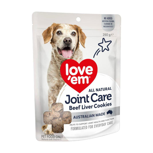 Love'em Dog Treats Joint Care Beef Liver Cookies - 250g