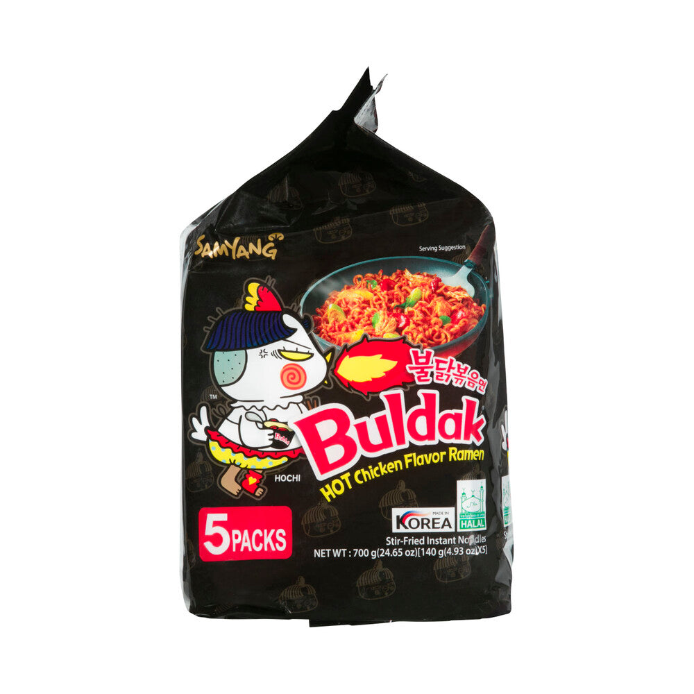 Samyang Buldak Hot Chicken Ramen Original 5 Pack - 700g