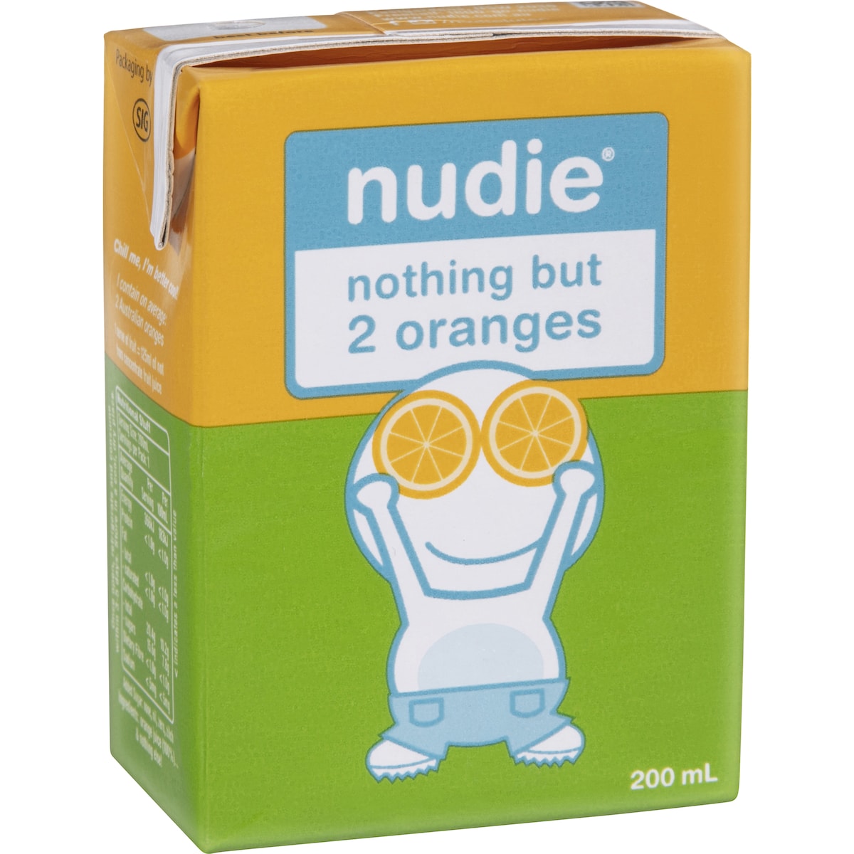 Nudie Nothing But 2 Oranges Juice 200mL