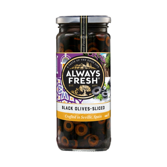 Always Fresh Black Sliced Olives - 440g