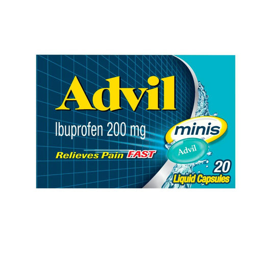 Advil Ibuprofen Pain Relief Mini Liquid Capsules - 20 Pack
