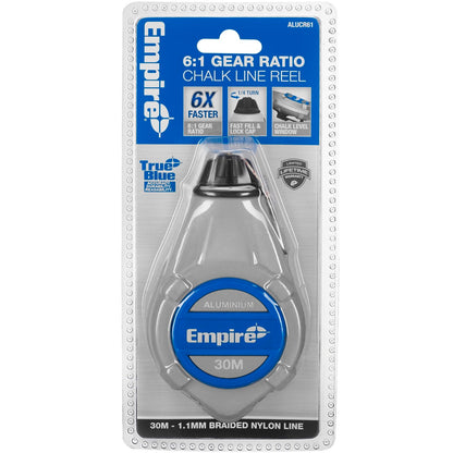 Empire Aluminum Chalk Reel - 30m - 6:1