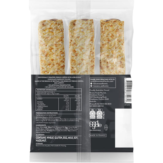 Toscano French Crepes Chocolate Hazelnut 180g