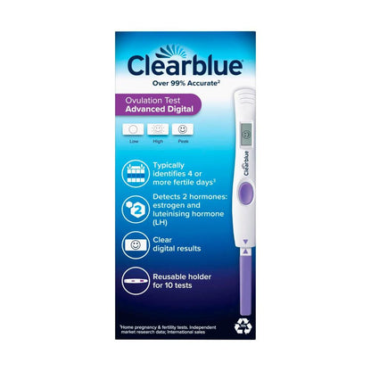 earblue Advanced Digital (dual Hormone) Ovulation Test - 10 Pack