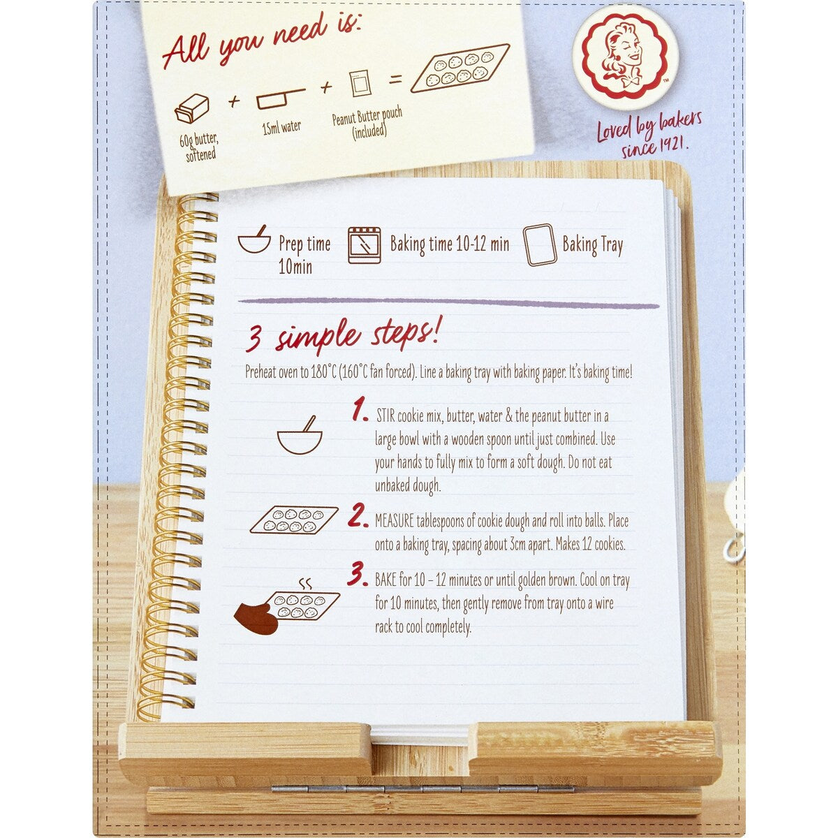 Betty Crocker Peanut Butter Cookie Mix 310g