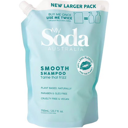 My Soda Smooth & Silky Shampoo Refill For Frizz Prone Hair 700ml