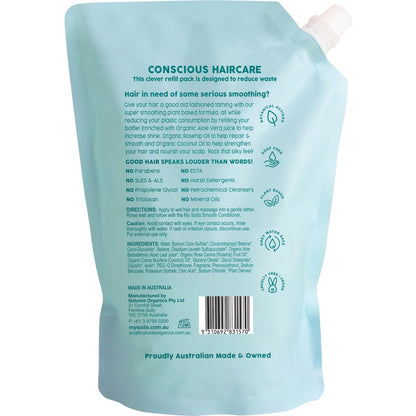My Soda Smooth & Silky Shampoo Refill For Frizz Prone Hair 700ml