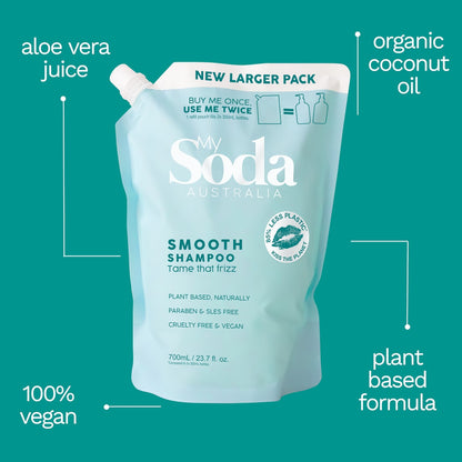 My Soda Smooth & Silky Shampoo Refill For Frizz Prone Hair 700ml