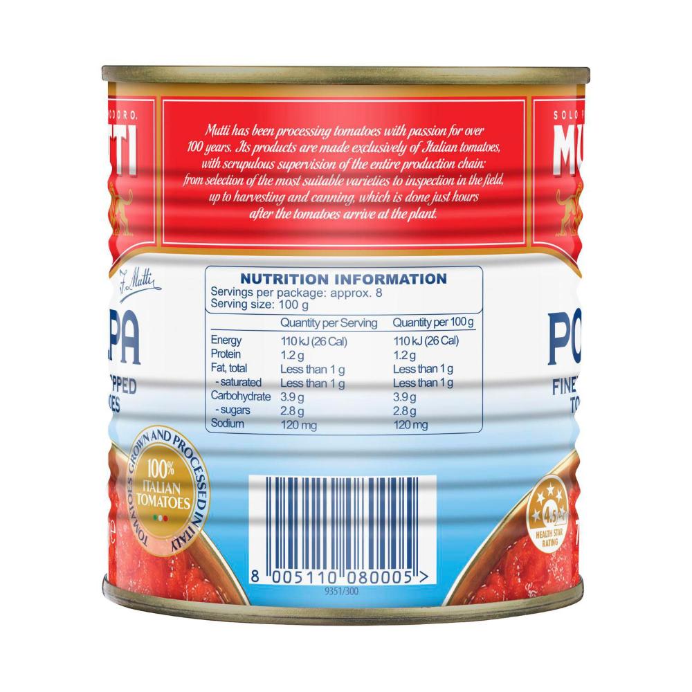 Mutti Polpa Tomatoes - 790g