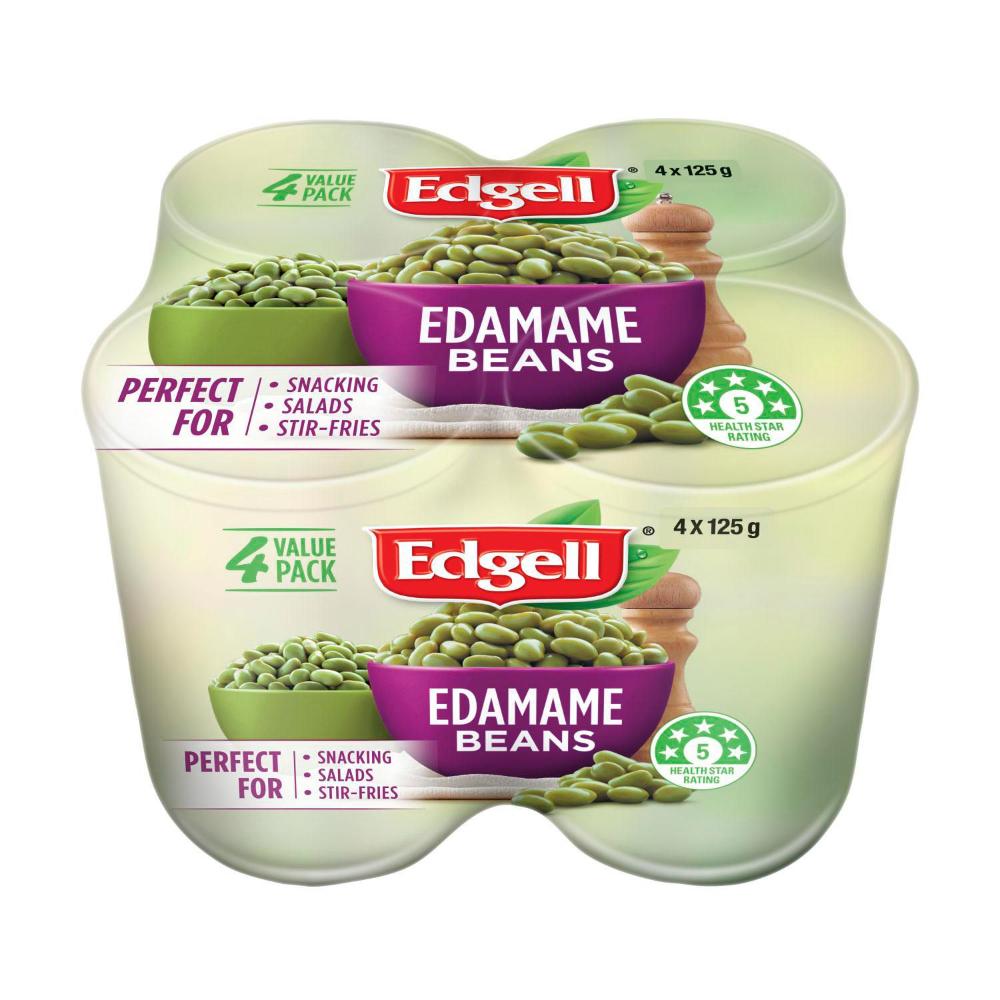 Edgell Edamame Beans Ready To Eat 125g - 4 pack