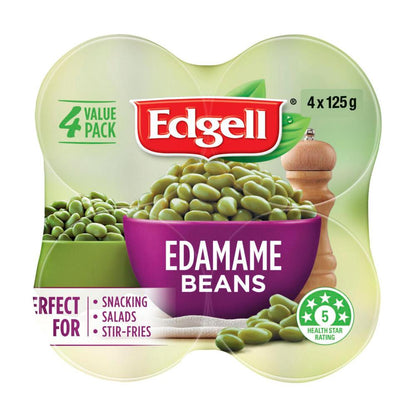 Edgell Edamame Beans Ready To Eat 125g - 4 pack