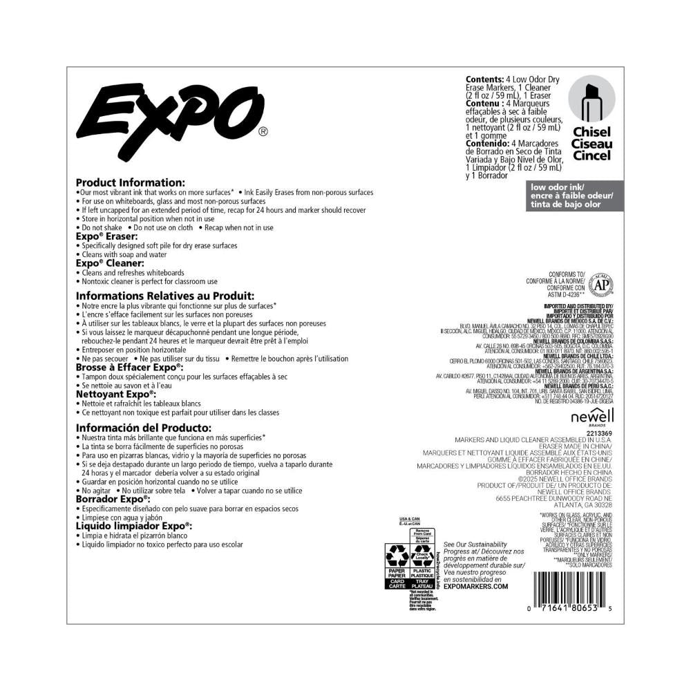 Expo Whiteboard Markers Starter Set6 pack - 6 pack