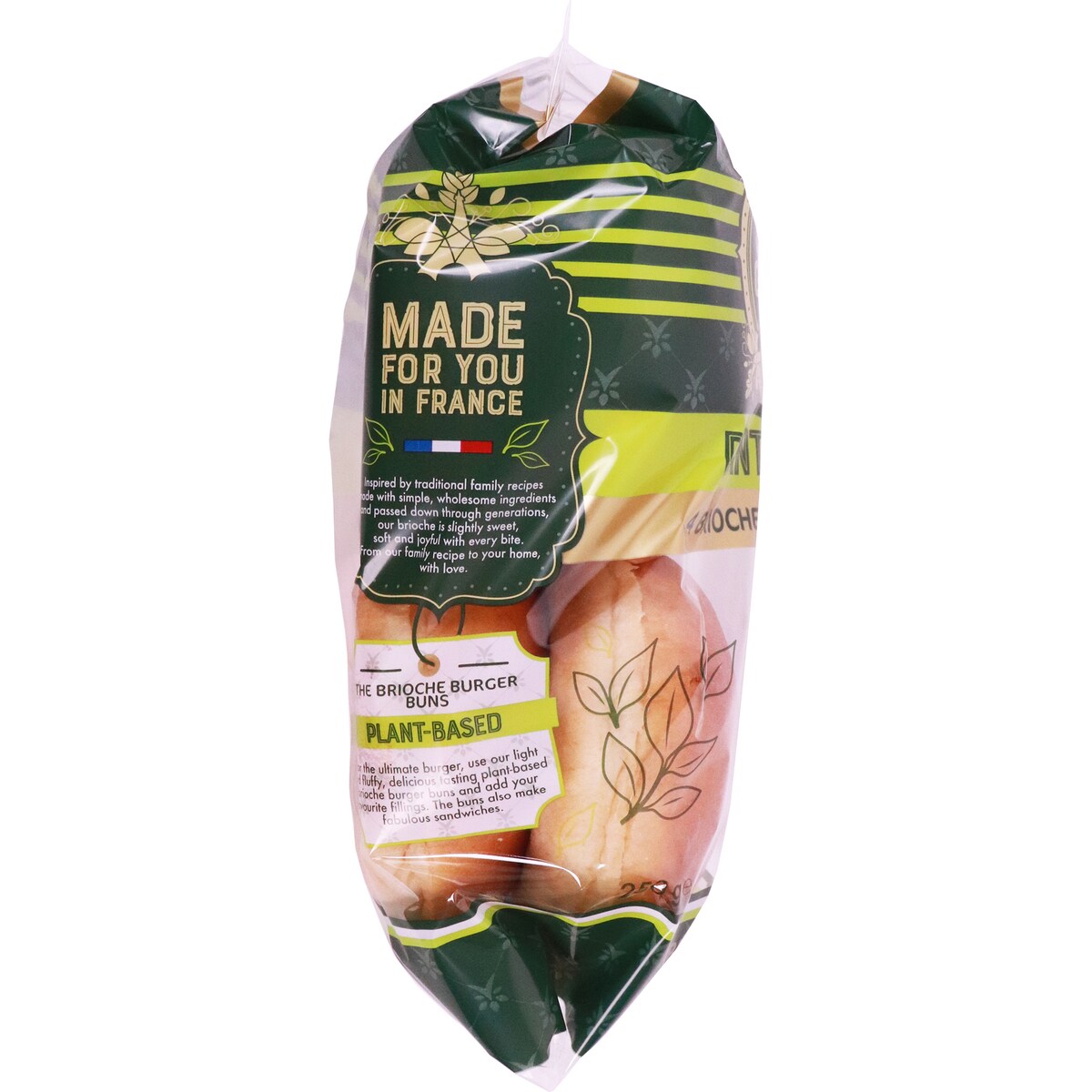 Brioche Gourmet Plant Based Brioche Burger Buns 4 Pack