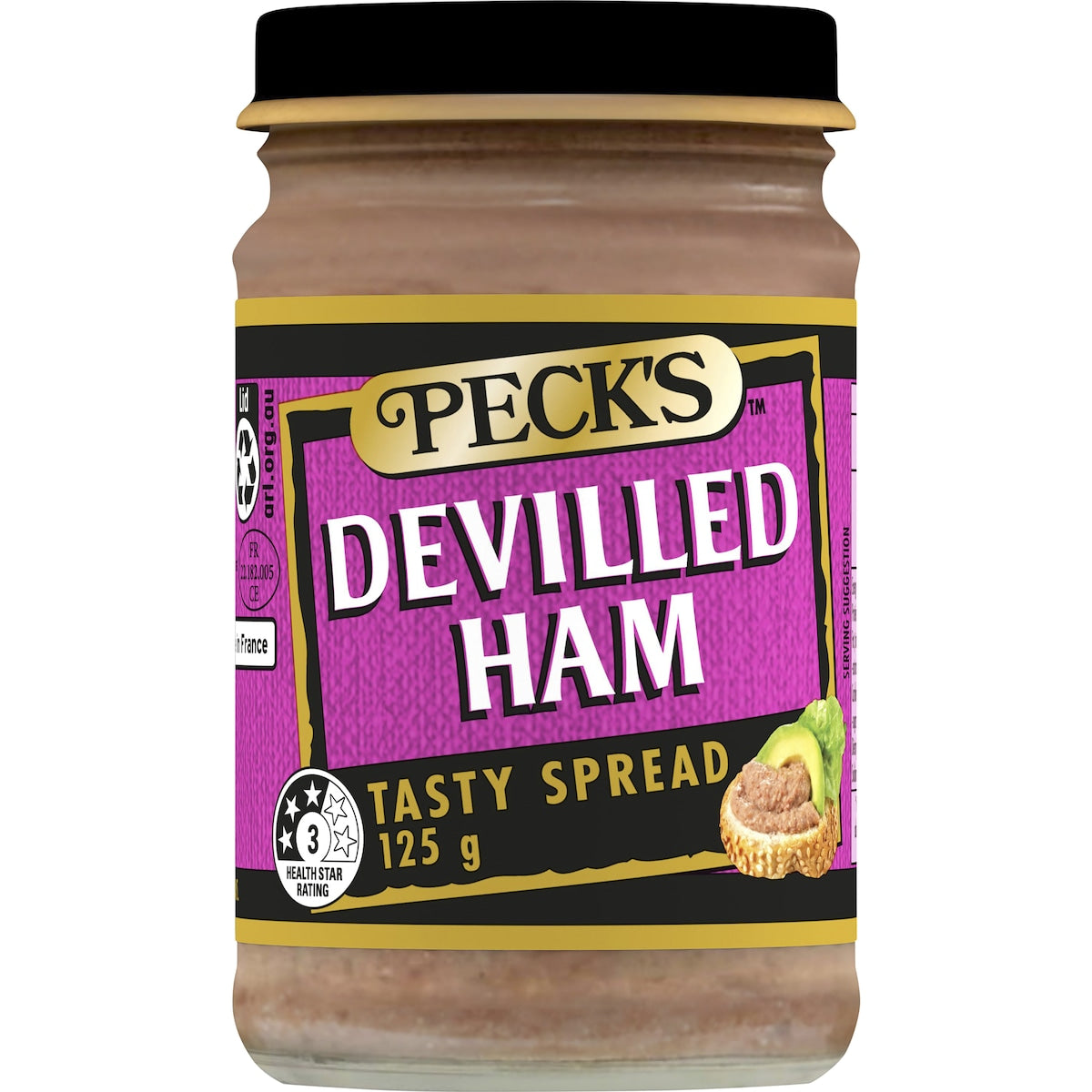 Pecks Devilled Ham Spread 125g