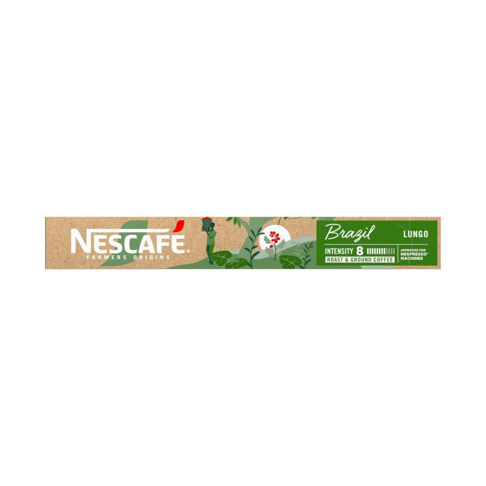 Nescafe Farmers Origins Brazil Lungo Coffee Capsules - 10 Pack